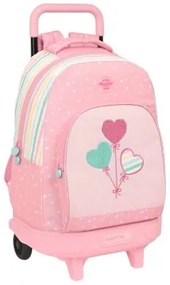 Trolley per la Scuola BlackFit8 Globitos 33 x 45 x 22 cm Rosa