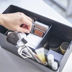 Organizer da bagno in metallo nero per cosmetici - YAMAZAKI