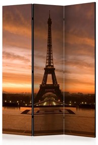 Paravento Eiffel tower at dawn [Room Dividers]