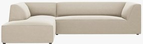 Divano angolare da 4 posti Ruby in velluto - L273cm