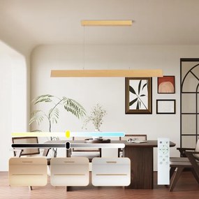 Brilagi - Sospensione LED dimmerabile su cavo SLIMLINE LED/40W/230V 3000-6000K finitura rovere + telecomando