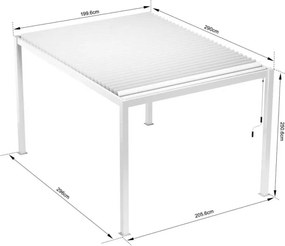 Pergola bioclimatica manuale 2x3 m