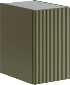 Estensione per mobile da bagno Opera 1 anta, cannettato laccato opaco verde salvia L30 x H50 x P45.5 cm