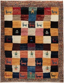 Gabbeh Tappeto persiano 110x140 (Iran) Annodato A Mano