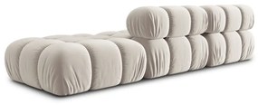 Divano in velluto beige 282 cm Bellis - Micadoni Home