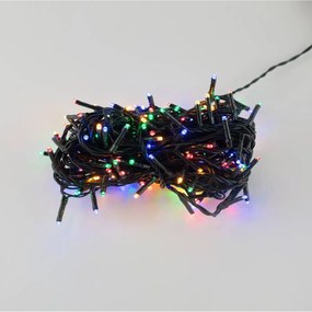 Catenaria Natalizia LED 8 GIOCHI DI LUCE 8m Cavo VERDE IP44 MULTICOLOR Colore Multicolor