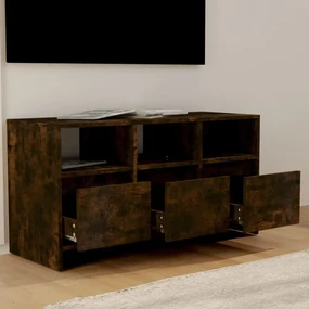 Mobile porta tv rovere fumo 102x37,5x52,5 cm in truciolato