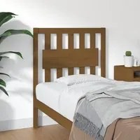 Testiera per Letto Miele 80,5x4x100cm in Legno Massello di Pino 818548