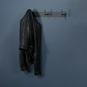 Attaccapanni da parete nero in metallo 44 cm Chapman – Spinder Design