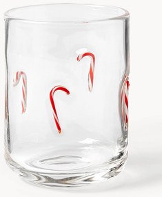 Set di 4 bicchieri in vetro soffiato Candy