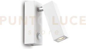 Page applique a parete con interruttore orientabile led 3000k 3w  2...