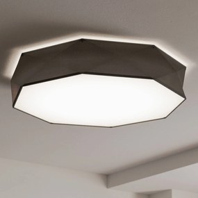 Plafoniera soffitto Kantoor New TK Lighting, dimmerabile, Nero, Soggiorno / Sala da pranzo, Metallo, Plafoniera
