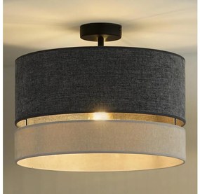 Duolla - Lampadario a plafone DOUBLE 1xE27/15W/230V diametro 40 cm grigio
