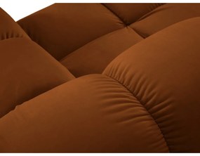 Modulo divano in velluto arancione (angolo destro) Bellis - Micadoni Home