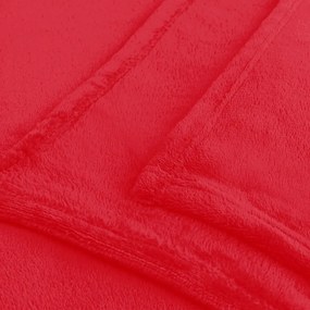 Coperta in microfibra rossa, 160 x 210 cm Mic - DecoKing