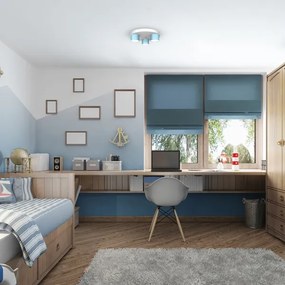 Plafoniera DIXIE 3xGX53/11W/230V blu