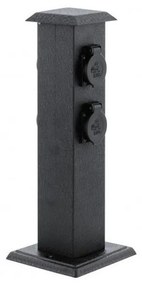 EGLO 93426 - Colonna da giardino per esterni con prese SCHUKO IP44