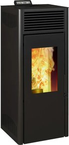 Stufa a pellet ventilata INVICTA Nola 10 plus 9.5 KW nera