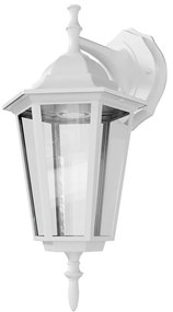 Applique Lanterna da Esterno IP54 E27 Bianca - Serie TOSCA 1B