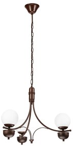 Brilagi - LED Lampadario a sospensione con catena COTTAGE 3xG9/40W/230V quercia/bianco