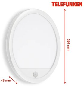 Telefunken 313706TF-LED Applique da esterno con sensore LED/15W/230V IP44