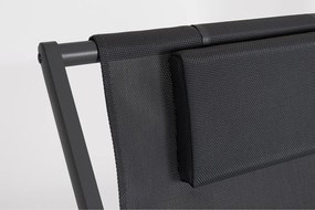 Sdraio da giardino color antracite in metallo regolabile/pieghevole Taylor – Bizzotto