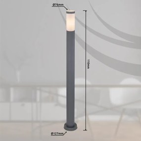 Globo 3159A - Lampada da esterno BOSTON 1xE27/60W/230V IP44 110 cm antracite