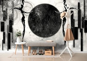 Carta da parati – Danza africana in bianco e nero