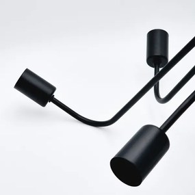 Lampadario a plafone TRINITY 5xE27/15W/230V nero