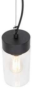 Lampada a sospensione moderna nera IP44 - Jarra