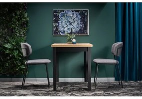 Tavolo da pranzo KINDOR rovere Wotan/nero