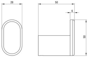 Deante ADR_0111 - Gancio a parete ROUND cromo lucido