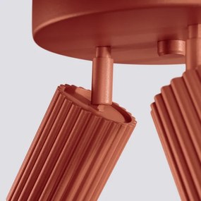 Sollux SL.1639 - Faretto KARBON 3xGU10/10W/230V rosso