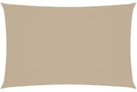 Parasole a Vela Oxford Rettangolare 4x7 m Beige