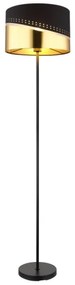 Globo 54046S - Lampada con piedistallo OR 1xE27/60W/230V diametro 35 cm nero/oro