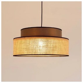 Lampadario a sospensione con filo BOHO 1xE27/60W/230V diametro 40 cm marrone/beige