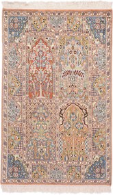 Cashmere Silk Tappeto orientale 130 x 80 (Indian) Annodato A Mano