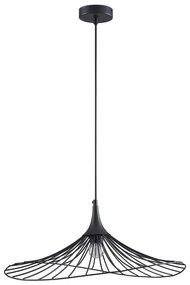 Lampadario a sospensione con filo ARIELLE 1xE27/20W/230V diametro 50 cm nero