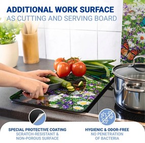 Coprifuoco in vetro temperato in set da 2 52x30 cm Summer Meadow - Maximex