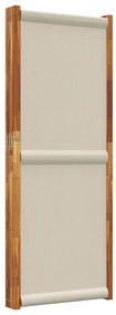 Divisorio a 4 pannelli grigio chiaro 280x180 cm