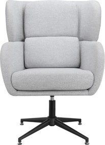 Poltrona in velluto grigio chiaro Vanessa - Støraa