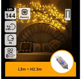 Aigostar - LED Decorazione da muro 144xLED/5W/5V bianco caldo