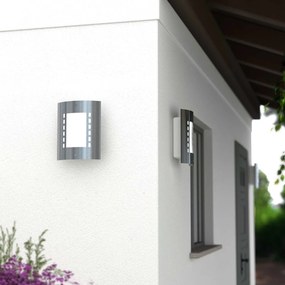 Applique Inox E27 da parete IP54 per esterni - serie METRO