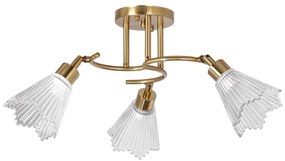 Lampadario a sospensione con supporto rigido 3xE14/60W/230V oro