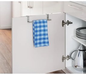 WENKO 79173100 - Porta asciugamani TELESCOPE 7x6 cm in acciaio inox/argento/nero