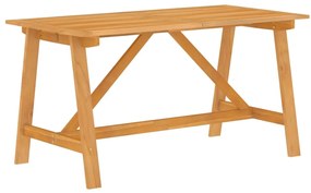 Set mobili da pranzo per giardino 7 pz legno massello di acacia