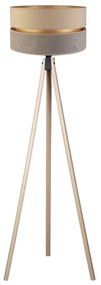 Duolla - Lampada con piedistallo DUO 1xE27/60W/230V diametro 44 cm beige/grigio/beige