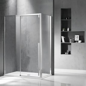Cabina doccia 70x140 scorrevole frontale e lato fisso vetro 8mm | KSA5000 - KAMALU