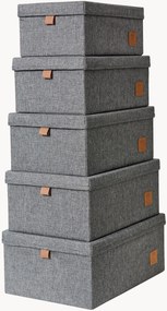 Set di 5 scatole con coperchio Premium