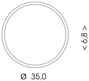 Ecolite WMAT350-25W/CR - Plafoniera LED MARTIN LED/25W/230V IP65 nero